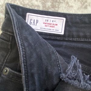 Vintage Sky High Black Ankle-length Jean.